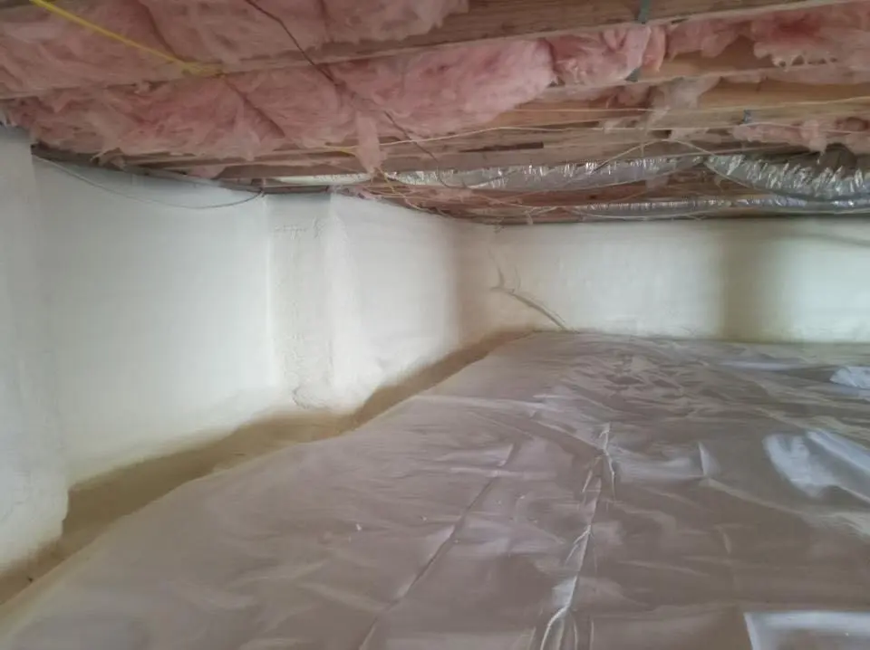 Crawl space encapsulation with closed-cell spray foam for Roof Maintenance in Harrington Park